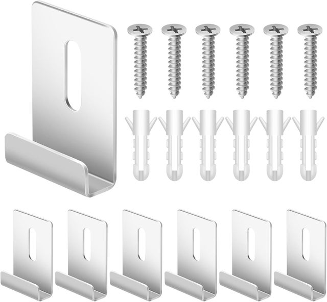 4 Rails Fixation Z Pour Miroirs Lourds - 30 Cm - Suspension Murale Invisible - Inclus Vis Et Chevilles - Cadres Photo