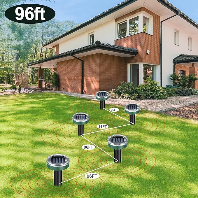 Lot de 8 répulsifs solaires anti-taupes, serpents et campagnols - 5
