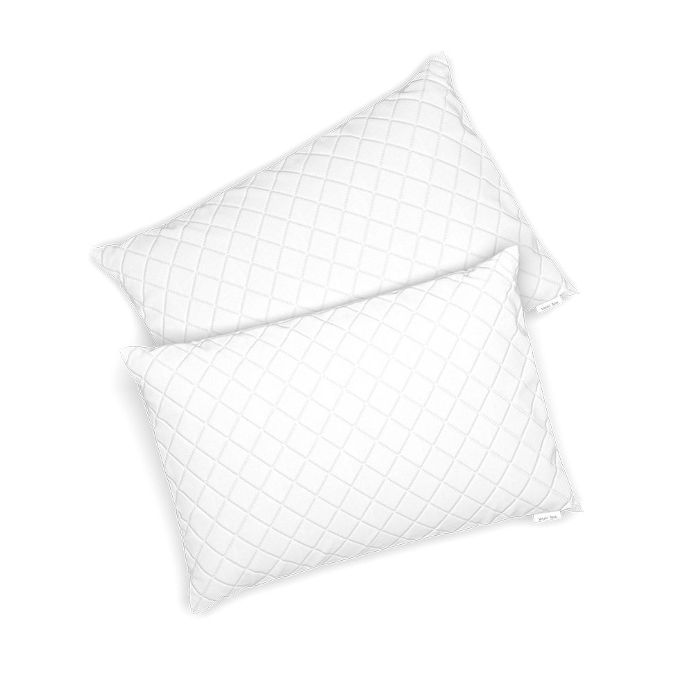 Vitalispa Oreiller , Blanc, 50 x 75 cm Set de 2 Leroy Merlin