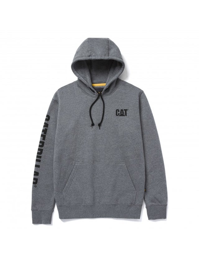 SWEAT TRADEMARK BANNER ML CATERPILLAR GRIS