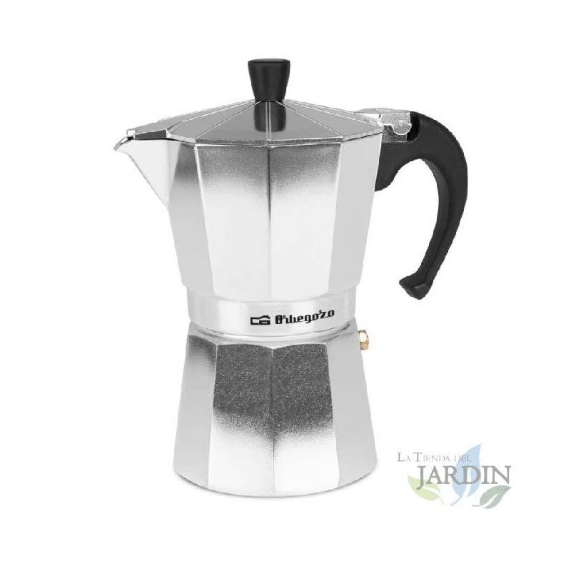 FAGOR Cafetière italienne Tiramisu en aluminium 6 tasses, joint en silicone, vitrocéramique, gaz, électrique, noir