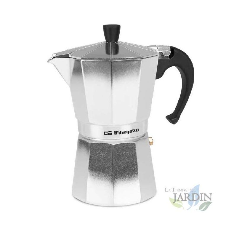 FAGOR Cafetière italienne Tiramisu en aluminium 6 tasses, joint en silicone, vitrocéramique, gaz, électrique, noir FAGOR Cafetière italienne Tiramisu en aluminium 6 tasses, joint en silicone, vitrocéramique, gaz, électrique, noir