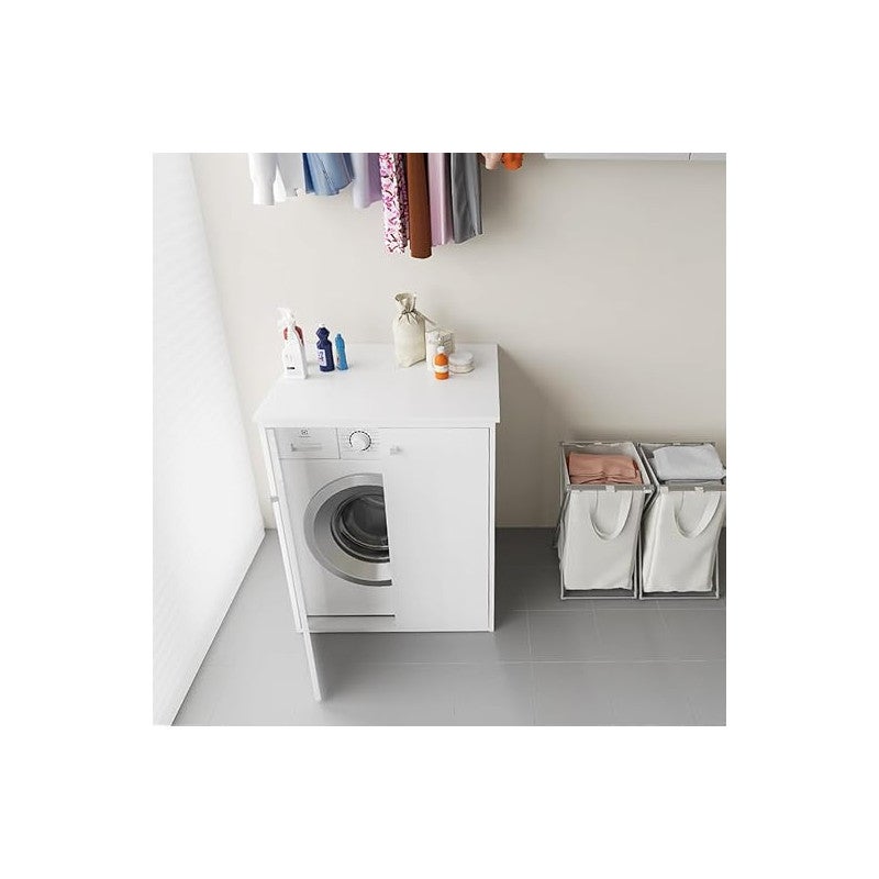Funda de PVC para lavadora de exterior de 70x60 cm con fijaciones incluidas. - 6