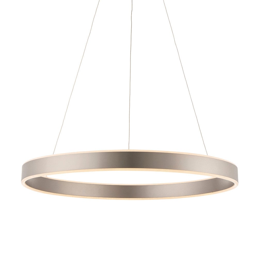 Lampa wisząca LED GEN 42W ciepła 2450lm metal nikiel matowy wym:120x60x60cm IP20 Endon