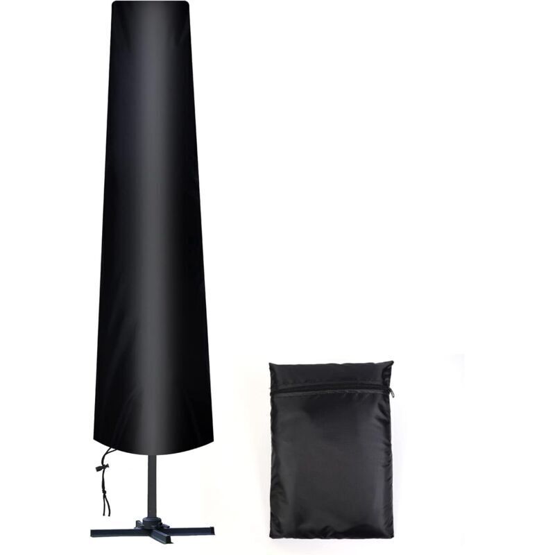 Husă de parasolar dreaptă, Ø300 cm, 210D Oxford, rezistentă la intemperii, UV și zăpadă. Include geantă de depozitare. Protecție durabilă și practică
