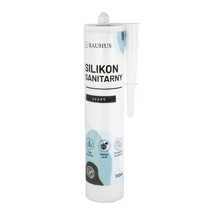 Silikon sanitarny SZARY Bauhus 280 ml