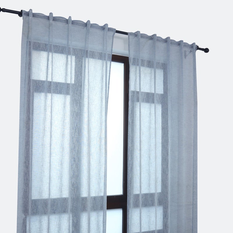 Cortina alpujarreña con trabillas RAYAS Nº40 de 140x260 cm | medidas generales 140x260 cm