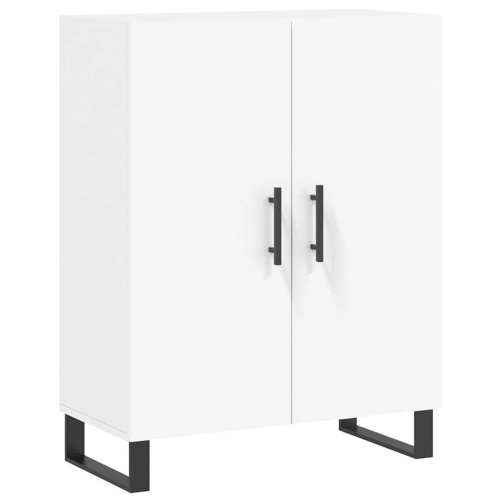 Buffet haut Blanc 69,5x34x180 cm Bois d'ingénierie - 7