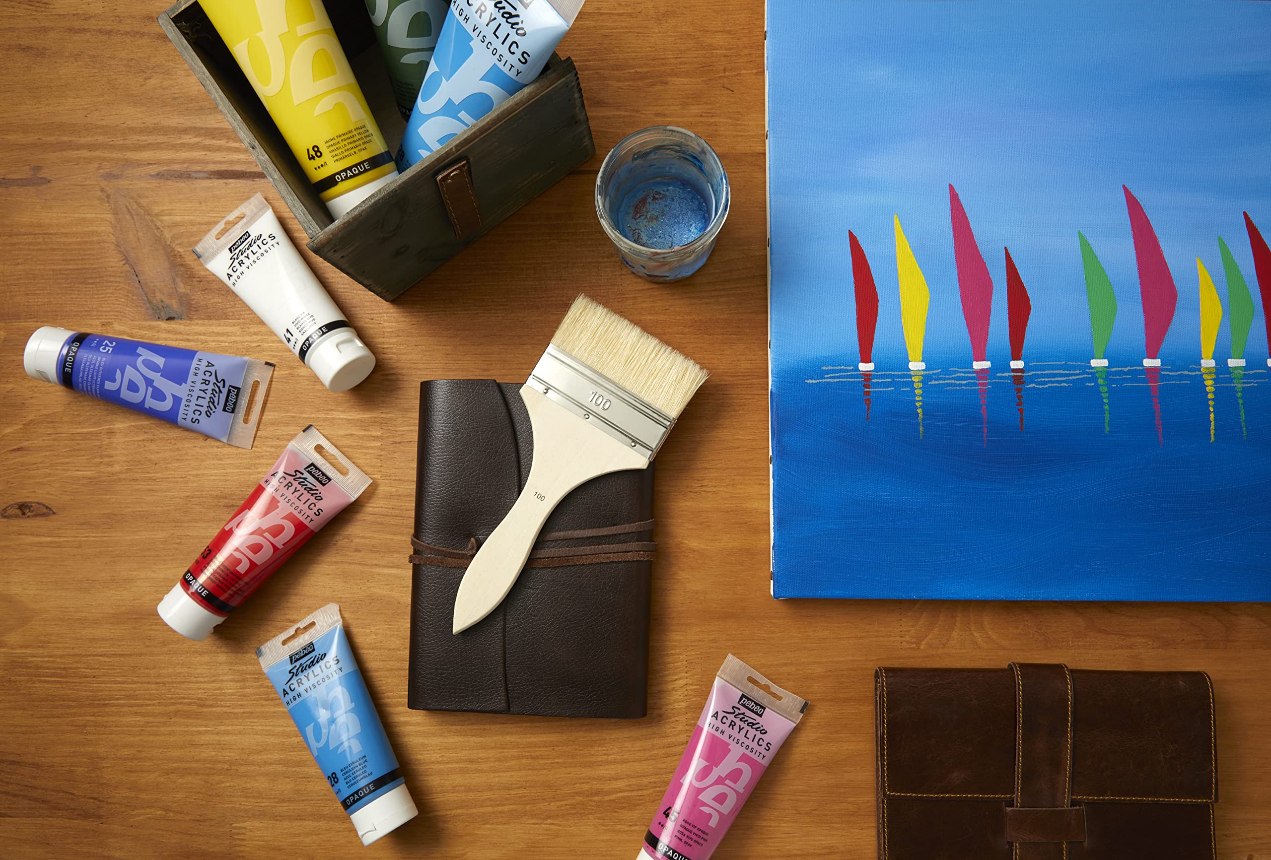 PEBEO Studio Acrylics Fine Acrylic Conservazione, Acrilico, Argento, 500 ml (Confezione da 1), 500 unità - 3