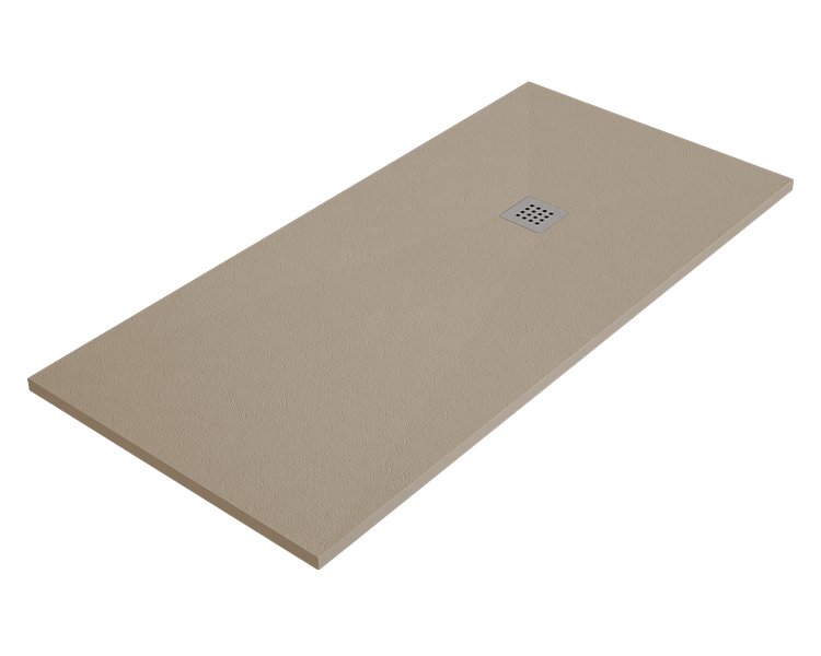 Cădiță de duș ARDESIA 80x130 cm Piele grătar din oțel