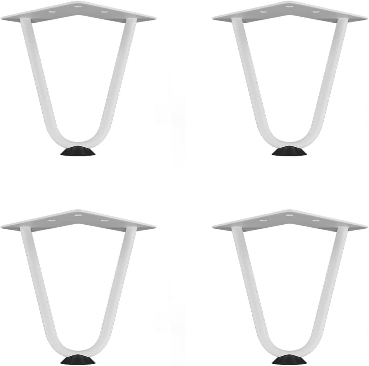 Nogi meblowe 100mm, 4 sztuki, nogi w kształcie spinki do włosów, nogi stołowe DIY