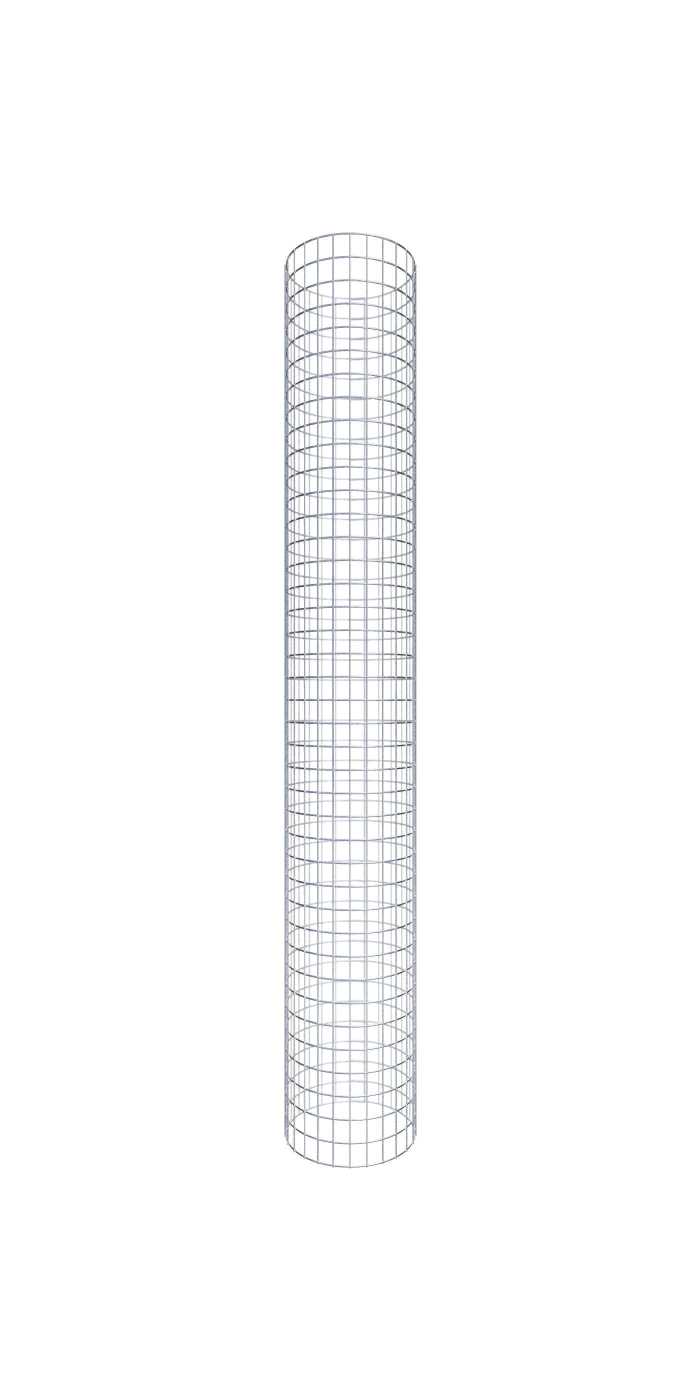 Kolumna gabionowa średnica 42 cm MW 5 x 5 cm okrągła - wysokość: 200 cm