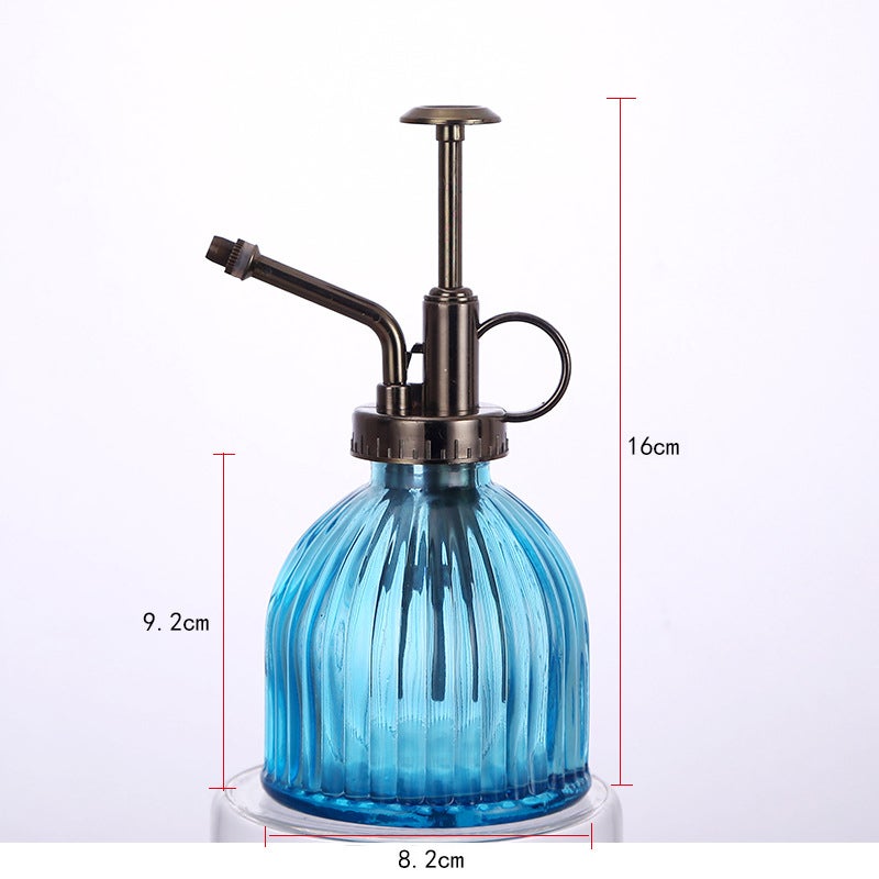 Mini flacon pulvérisateur en verre pour plantes, arrosoir pour plantes, bleu argenté, 8,2 x 16 cm - 2