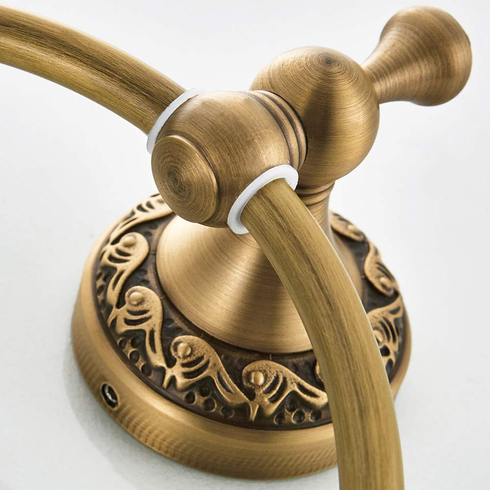1 Pièces Rétro Solide cuivre individuellement Anneau porte-serviettes Barres porte-serviettes de porte-serviettes, Minimal classic avec revêtement - 4