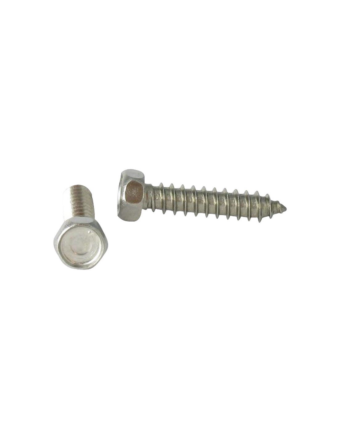 50 Viti Testa Esagonale Per Lavatrice - Acciaio Inox 10-24 X 50 Viti Testa Esagonale Per Lavatrice - Acciaio Inox 10-24 X