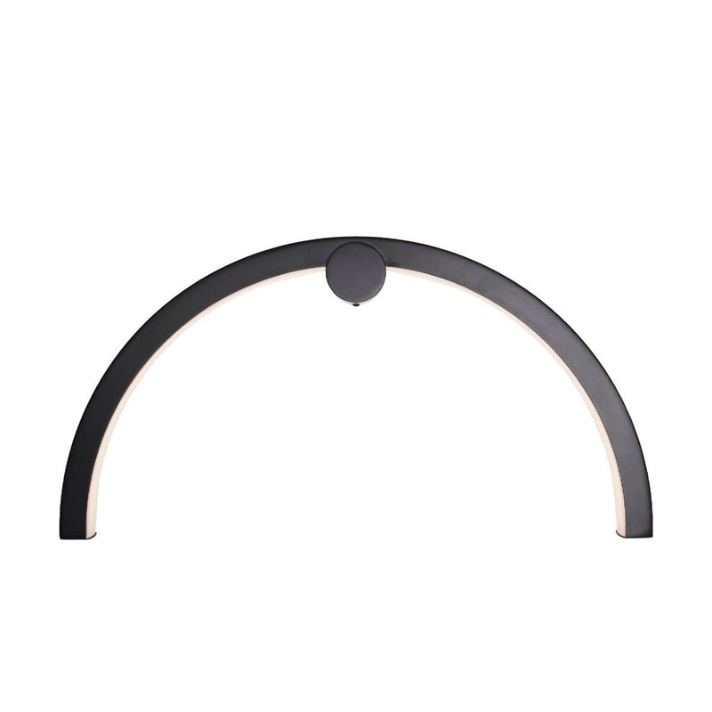 Kinkiet ścienny Trio Arc czarny LED 16W 3000K 1280lm wym: 30 x 60 x 11 cm metal IP44 Maxlight