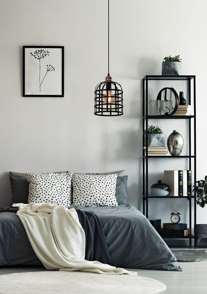 Lampa sufitowa wisząca Soleto miedź-czarna 1xE27x40W wym: 100 x 20 x 20 cm metal Candellux