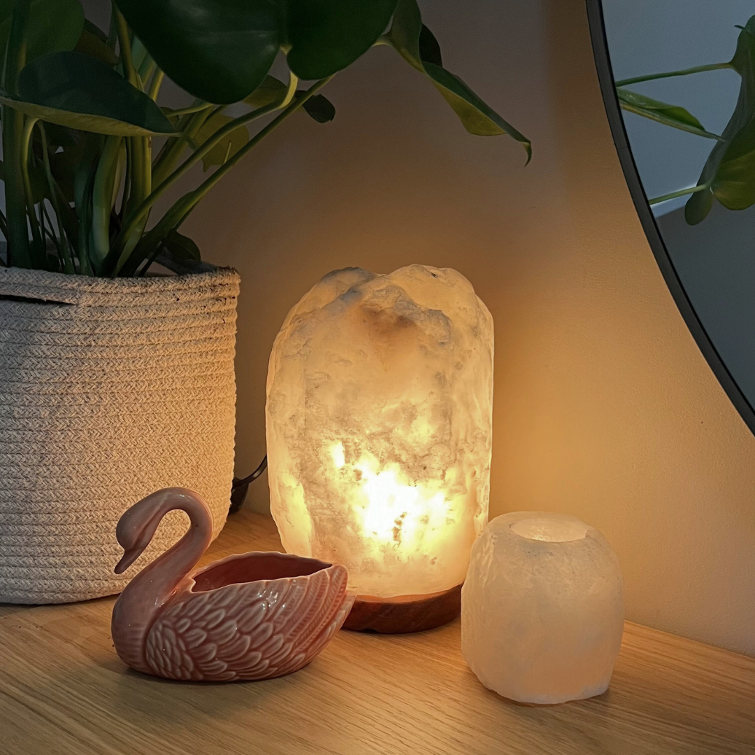 Lampe De Sel D'Himalayal Naturelle 1-2 Kg - Lumière Apaisante, Ambiance Sereine - Fournie Avec Ampoule