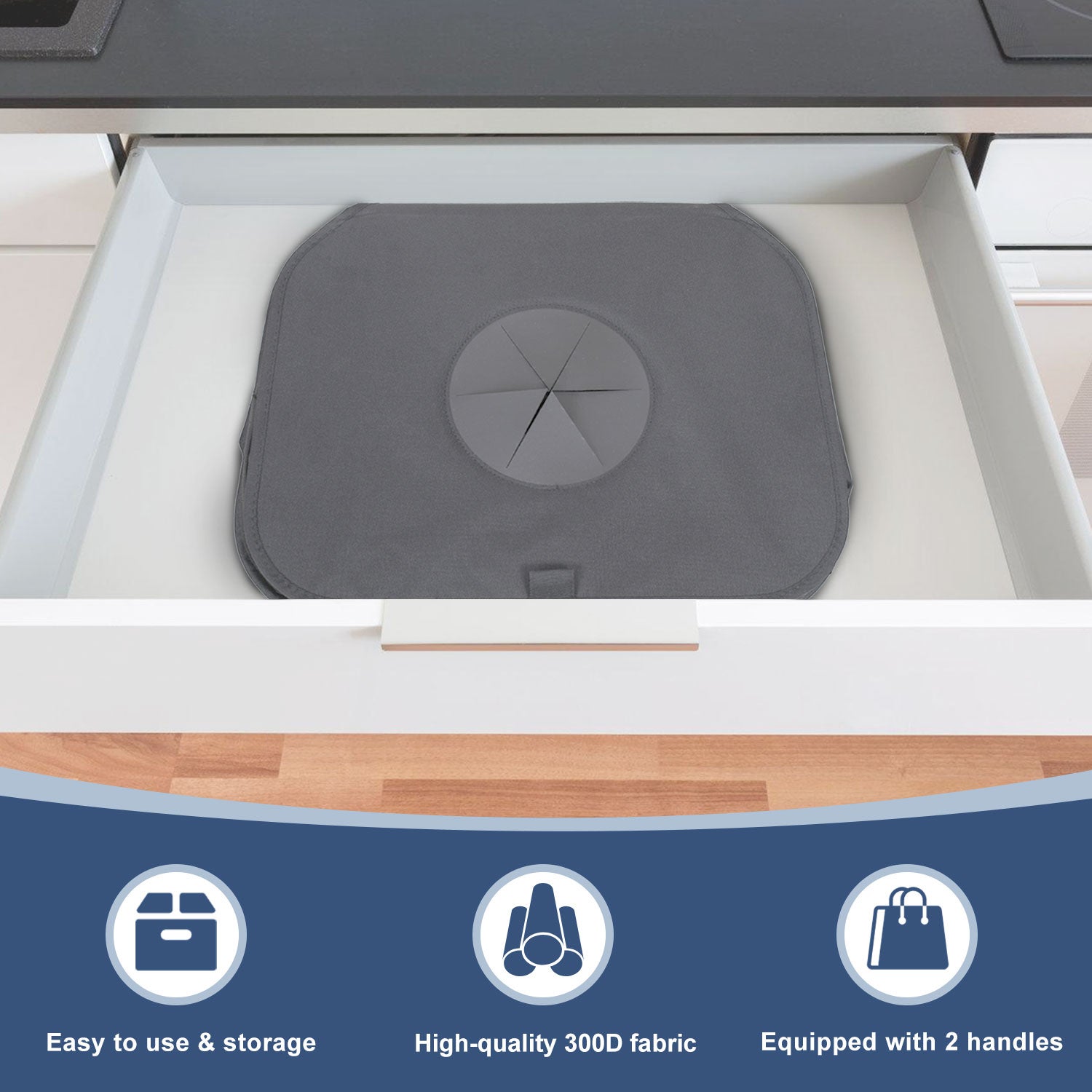 Poubelle Recyclage 100L,Poubelle Avec 2 Sacs De Transport,Stockage Des Bouteilles Consignées Gris - 5