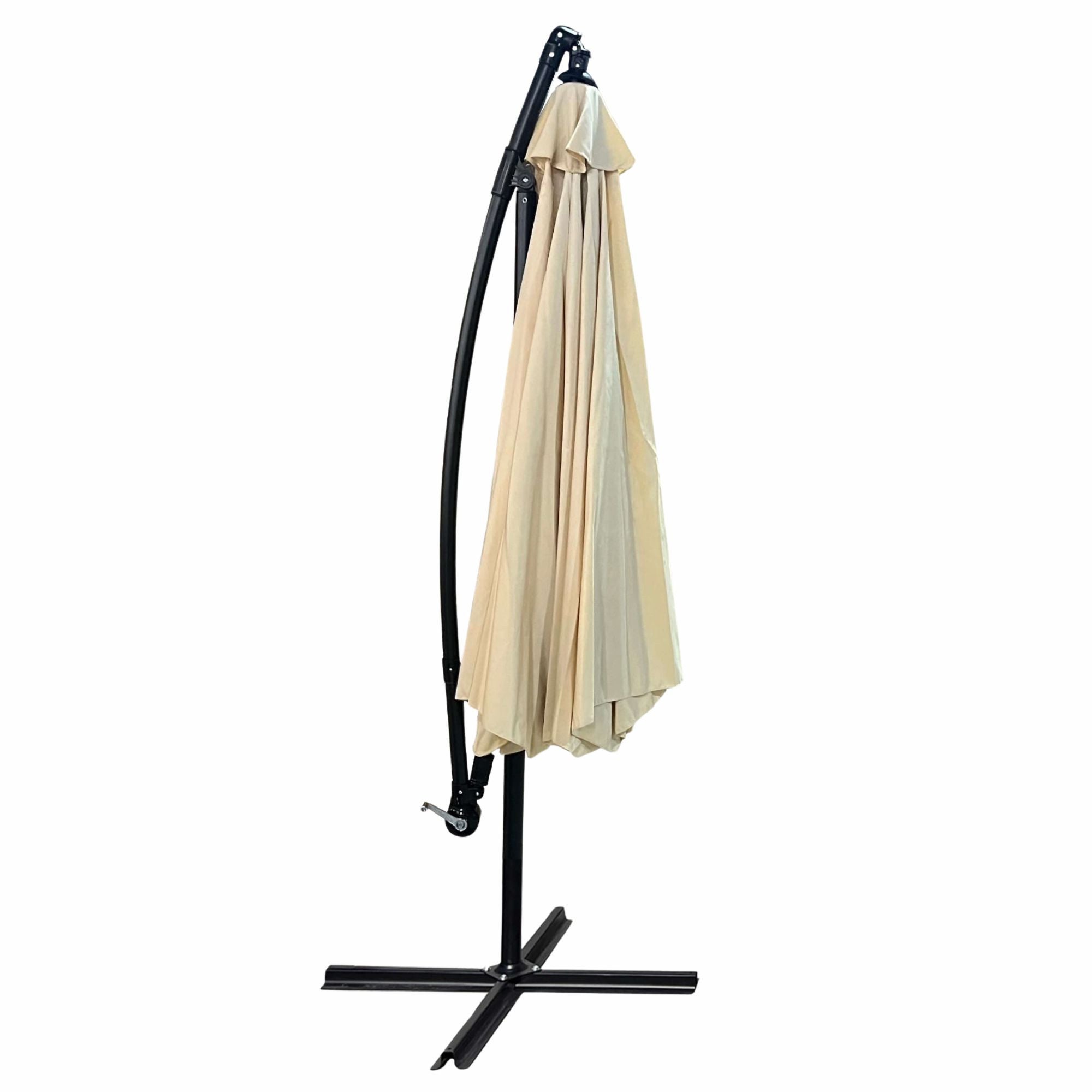 Parasol de jardin et de terrasse CYNIA imperméable en beige, Poids 11,7 kg Dimensions L300 x l300 x H245 cm - 2