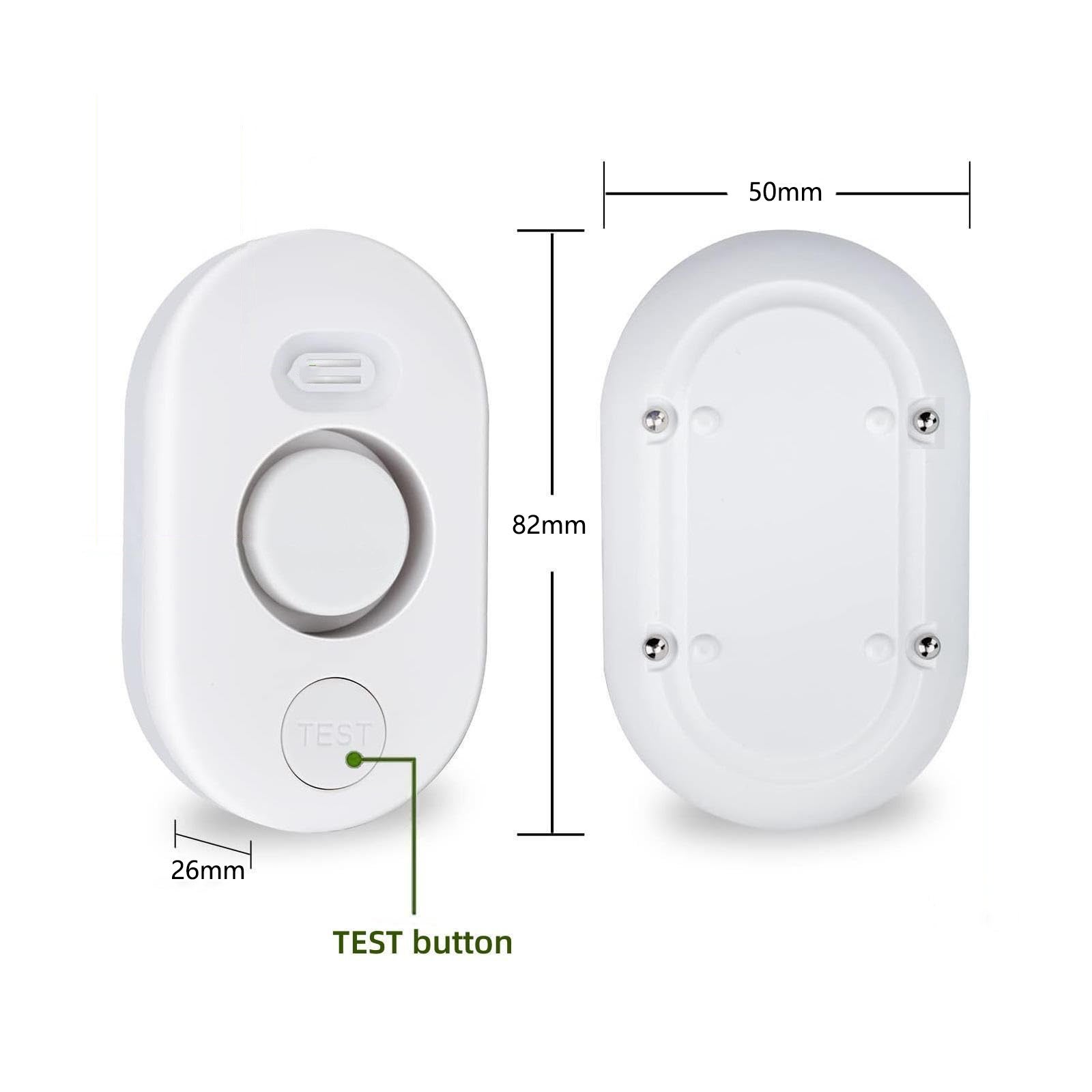 LEDANDER Allarme perdite d'acqua Wi-Fi, rilevamento perdite tramite app intelligente, rilevamento trabocco lavello, versione app - 2