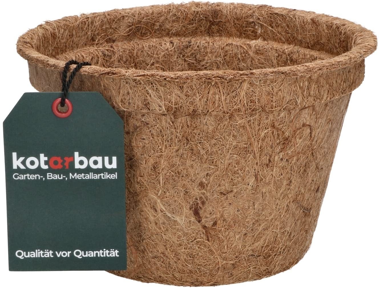 Naturalna doniczka osłonka kokosowa roślin fi 18 cm wkład włókno kokosowe - KOTARBAU