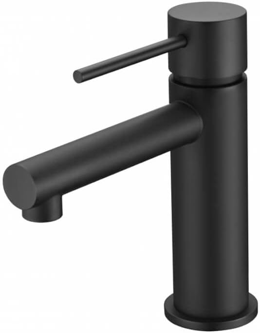 Mice - grifo monomando lavabo grifo para lavamanos con maneta fina serie milos stick color negro mate