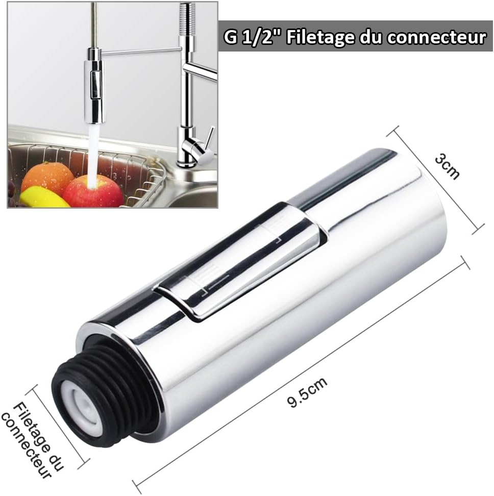 2 ModesDouchette Extractible Robinet , Douchette Evier Cuisine, Robinet
