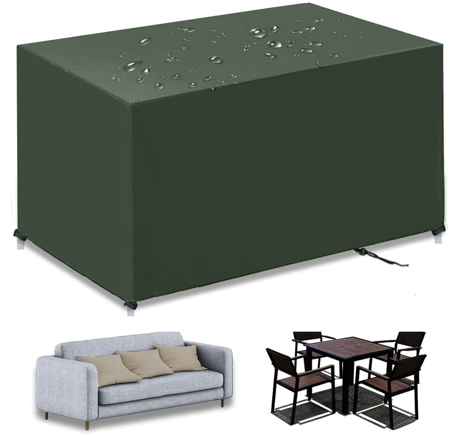 Glakyur Housse De Table De Ping-Pong Extérieure Imperméable En Tissu Oxford - Protection Pluie, Vent, Poussière