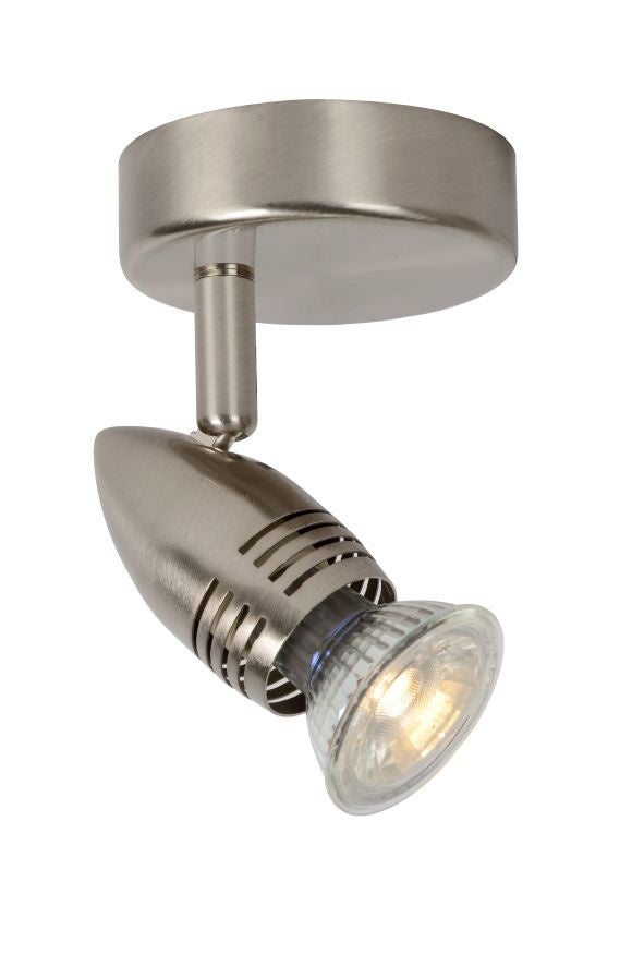 Spot plafond CARO-LED - Chrome Dépoli - 1xGU10 (MR16) - Lucide - 6