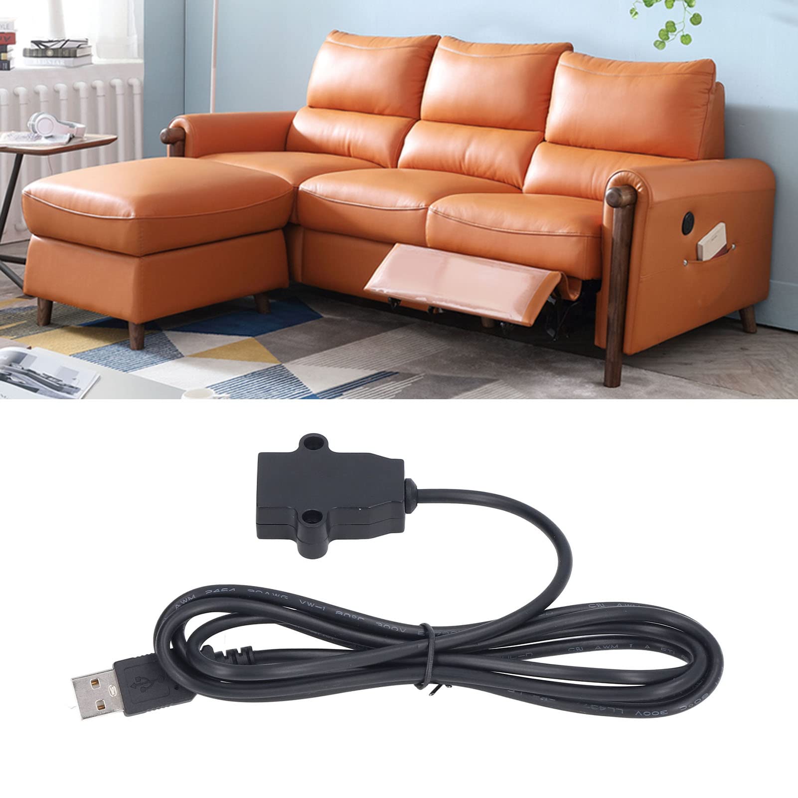 Presa di ricarica USB multiuso per la casa, comodino, divano, cavo