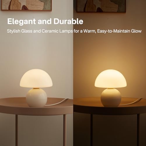 Lampada Da Tavolo A Forma Di Fungo, Luce Notturna A 3 Temperature Di Colore Luce D Atmosfera Tattile Ricaricabile Arancione 76112060