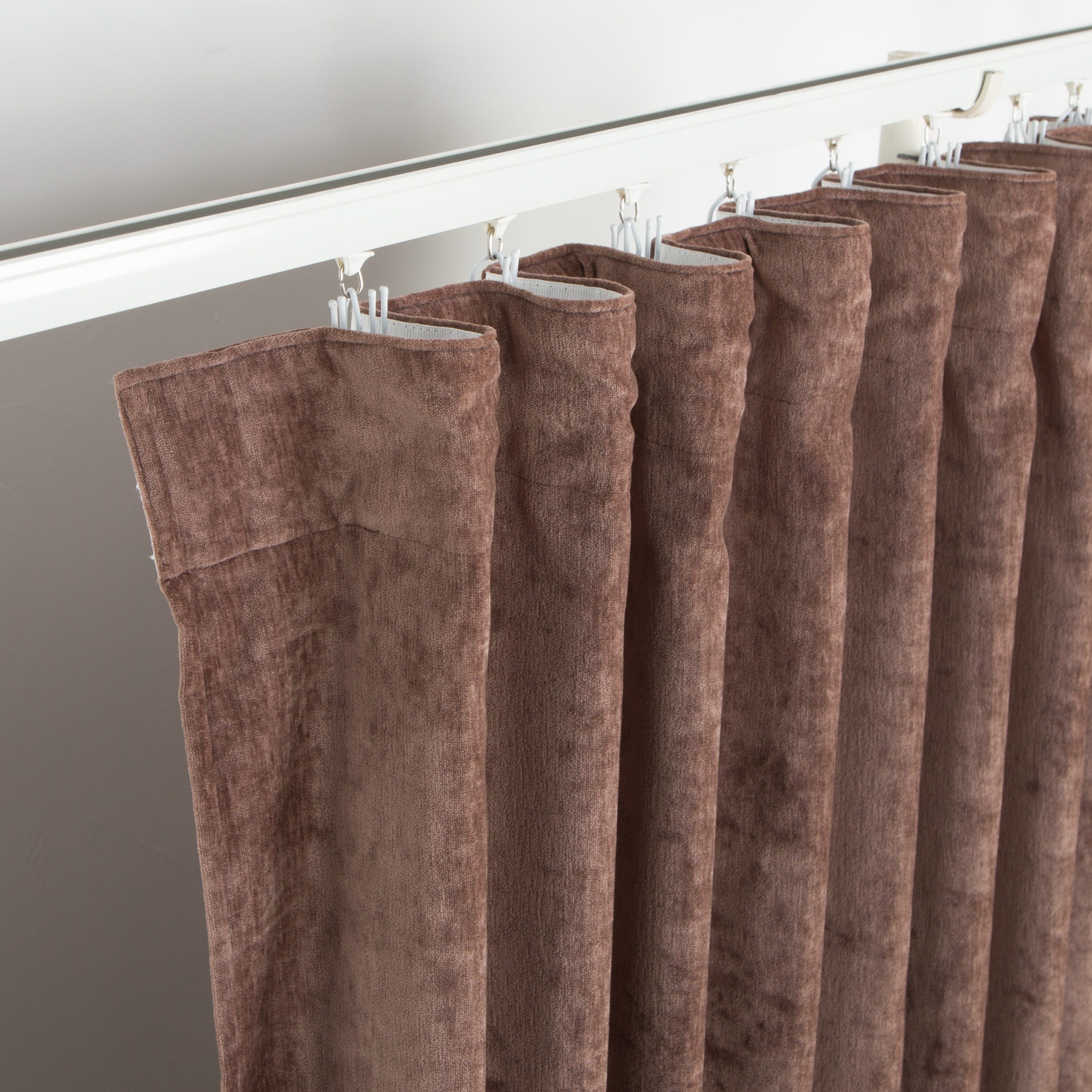 Cortina ALARO - L.200 x A.280 cm - Poliéster - Marrom - 4
