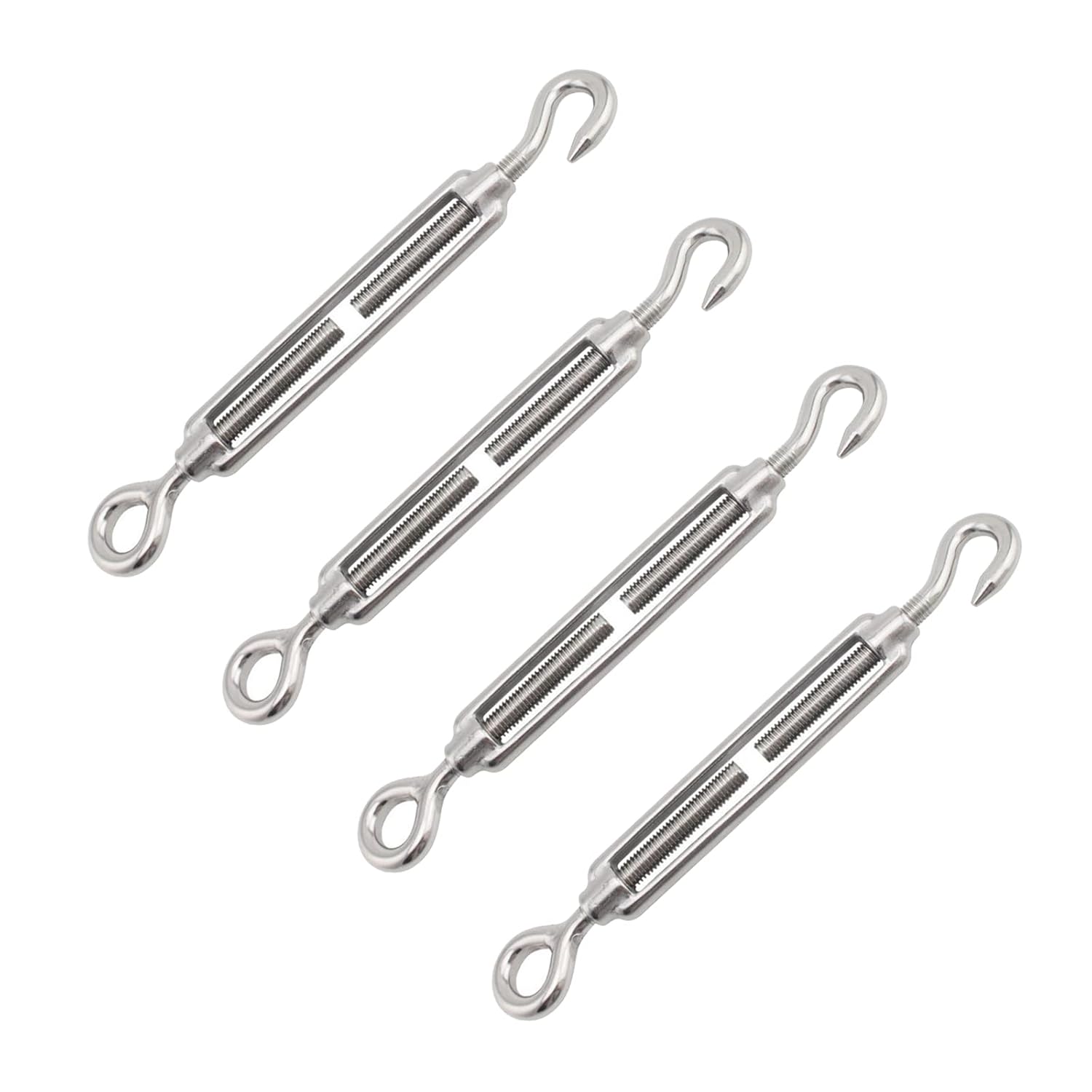 Lot De 10 Tendeurs M6 Acier Inox 304 – Ridoirs Câble Pour Voile Ombrage, Clôture, Linge