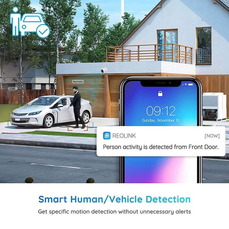 Caméra de surveillance 4K PoE enregistrement audio dôme filaire, Reolink - 4
