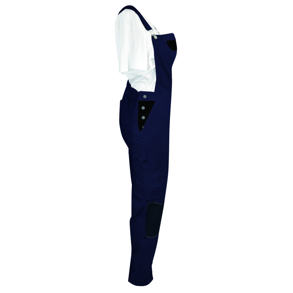 Salopette de Travail Femme Bleu Marine - Fashion Sécurité - Résistante, Confortable et Tendance - Bricolage et Jardinage - 38 - Taille 38 - 2