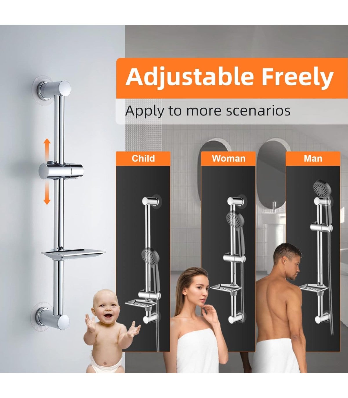 Kit Pommeau Douche Pressurisée Ions BL-1001S-ION | - 2