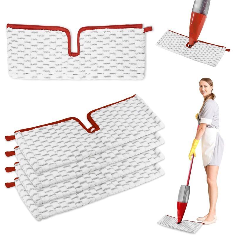 5 buc. Rezervă lavetă spray Vileda, kit de reumplere 2 în 1 din microfibră reutilizabilă pentru Vileda 1-2 Spray Max Balai