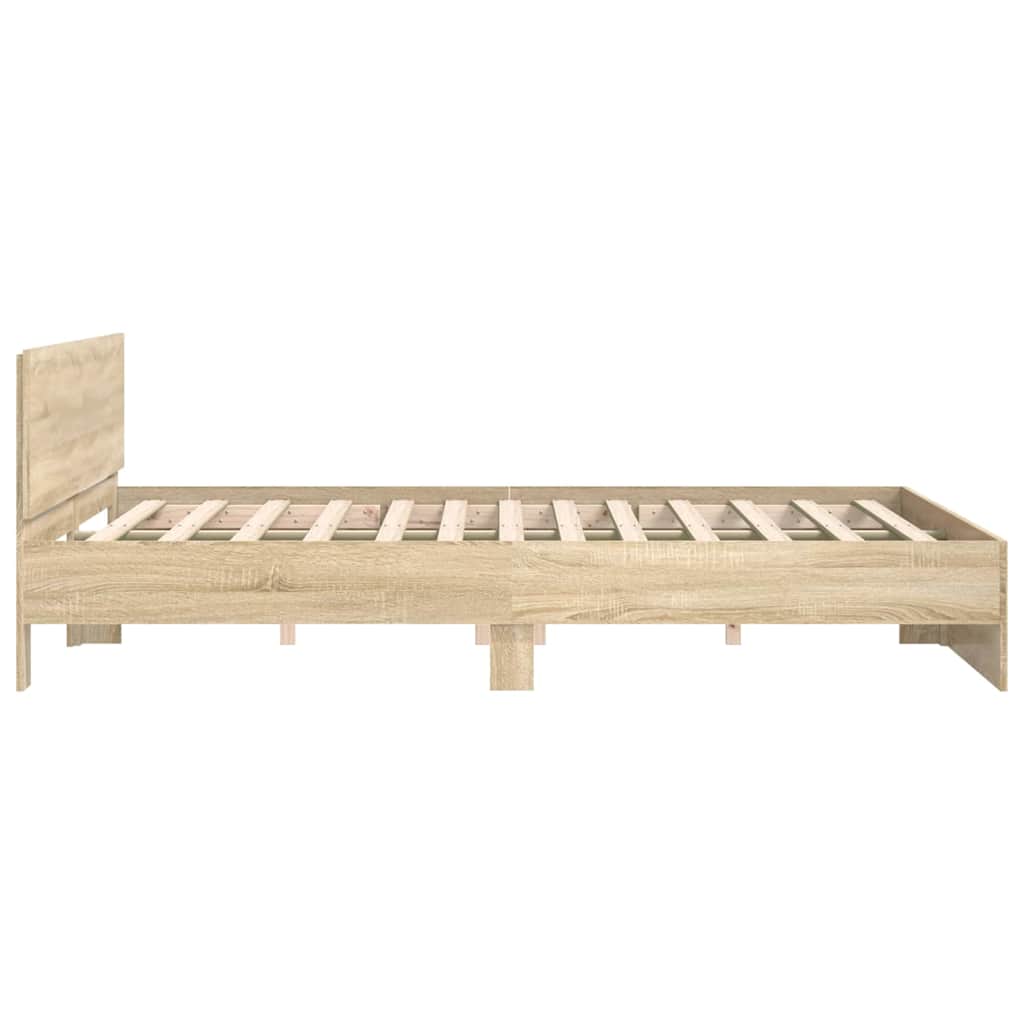 Cadre de lit avec tête de lit, pour la chambre, 152 × 203 cm - 6