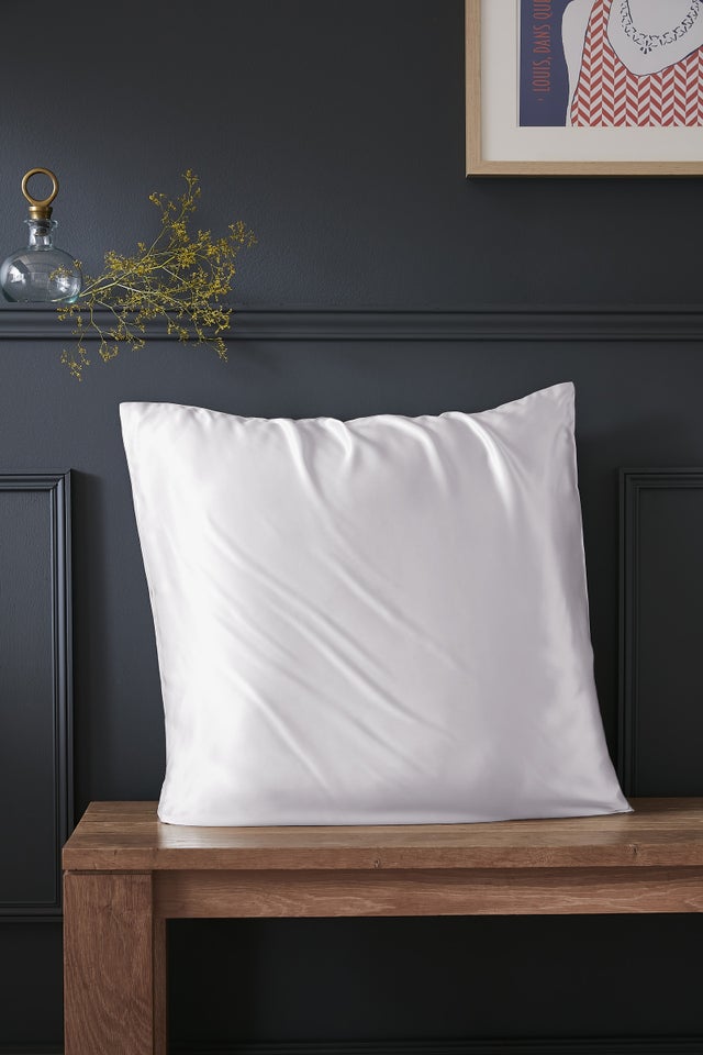 Taie d'Oreiller 63 x 63 cm - Soie de Mûrier Soanne - Blanc