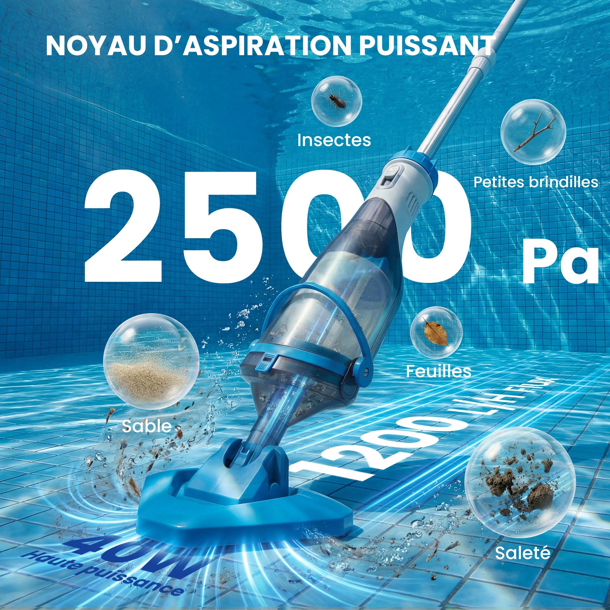 Aspirateur de Piscine ABS Outsunny - 4