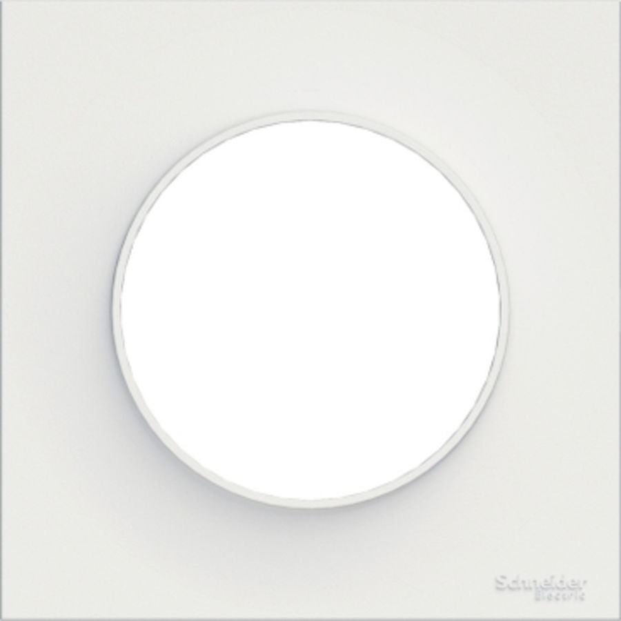 Plaque de finition Odace 1 poste blanc Schneider Electric - 2