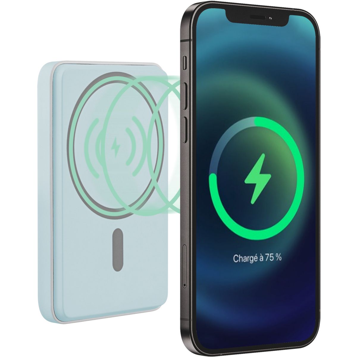 Power Bank T'nB 5000 mAh Szybkie ładowanie przewodowe 20W i bezprzewodowe 15W