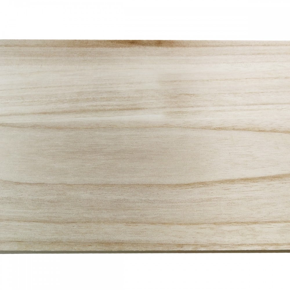 Planches Polyvalentes En BLOC MONOCOUCHE de Paulownia - Kit de 4 pièces - Adouci - Bois Clair - Aluminium Végétal - dimension 20 cm x 50 cm x 2 cm d'é - 2