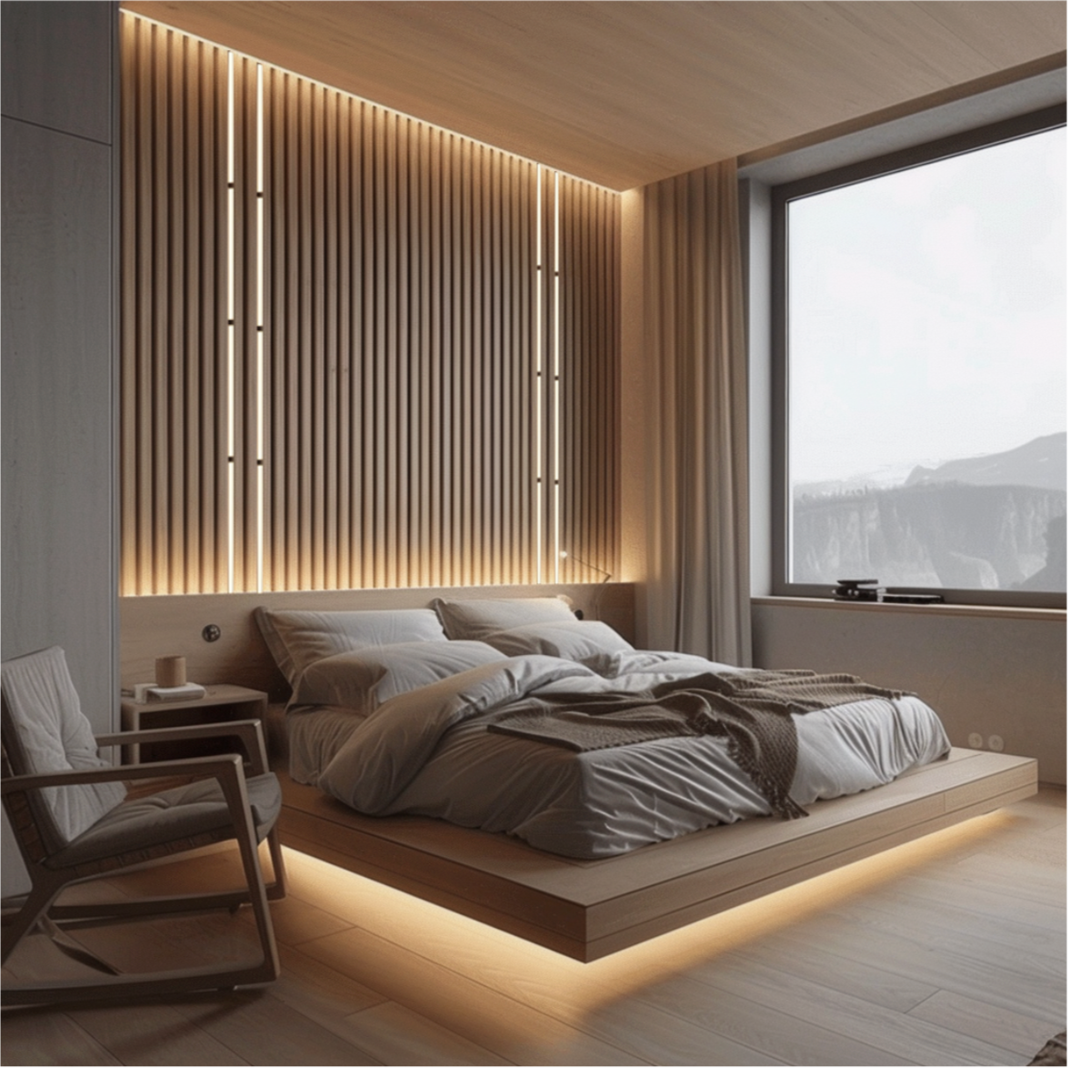 Ruban de lumière LED chaude LattesLED set de 4x50 cm avec profils en ...