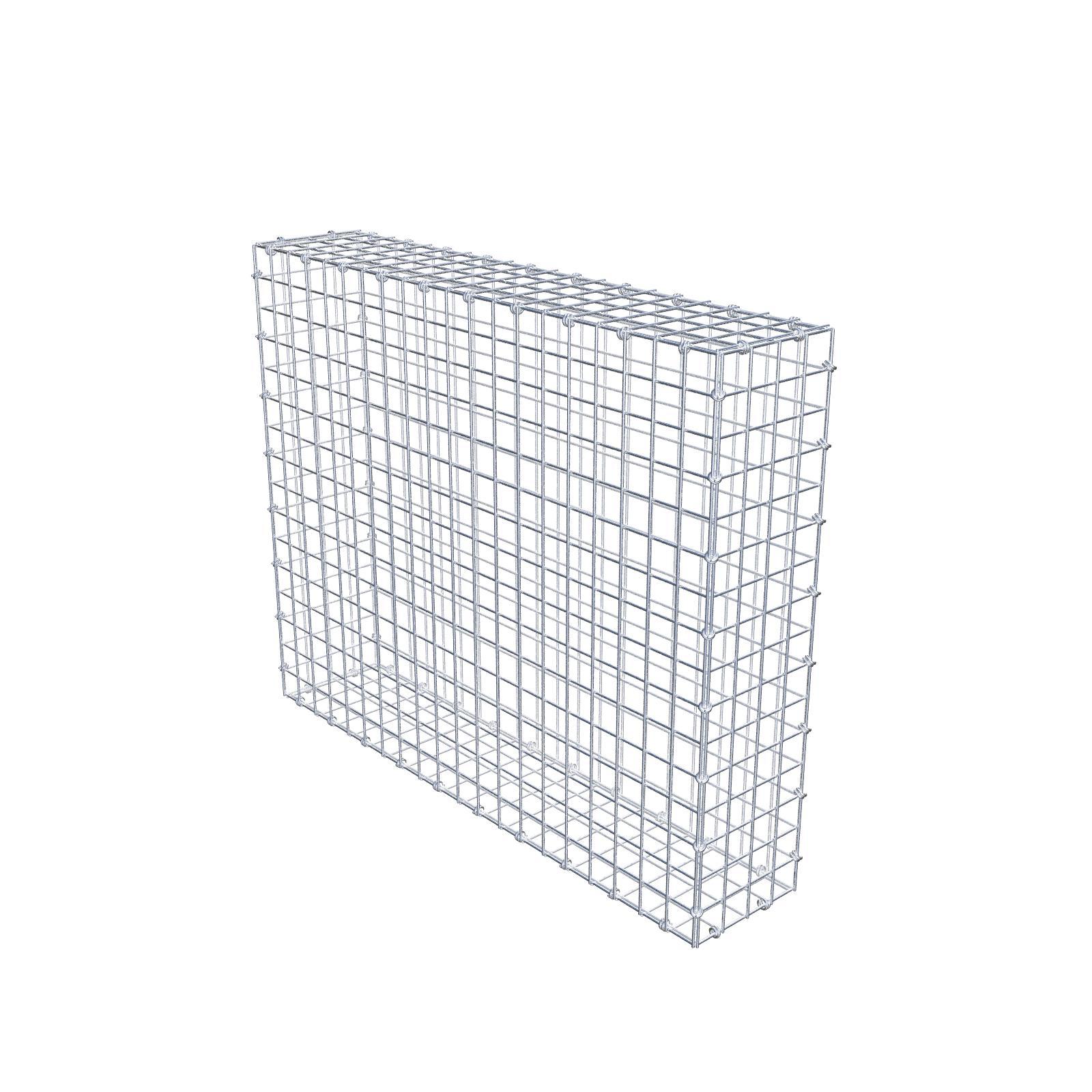 Gabion 100 cm x 80 cm x 20 cm (dł. x wys. x gł.), rozmiar oczek 5 x 5 cm, pierścień spiralny