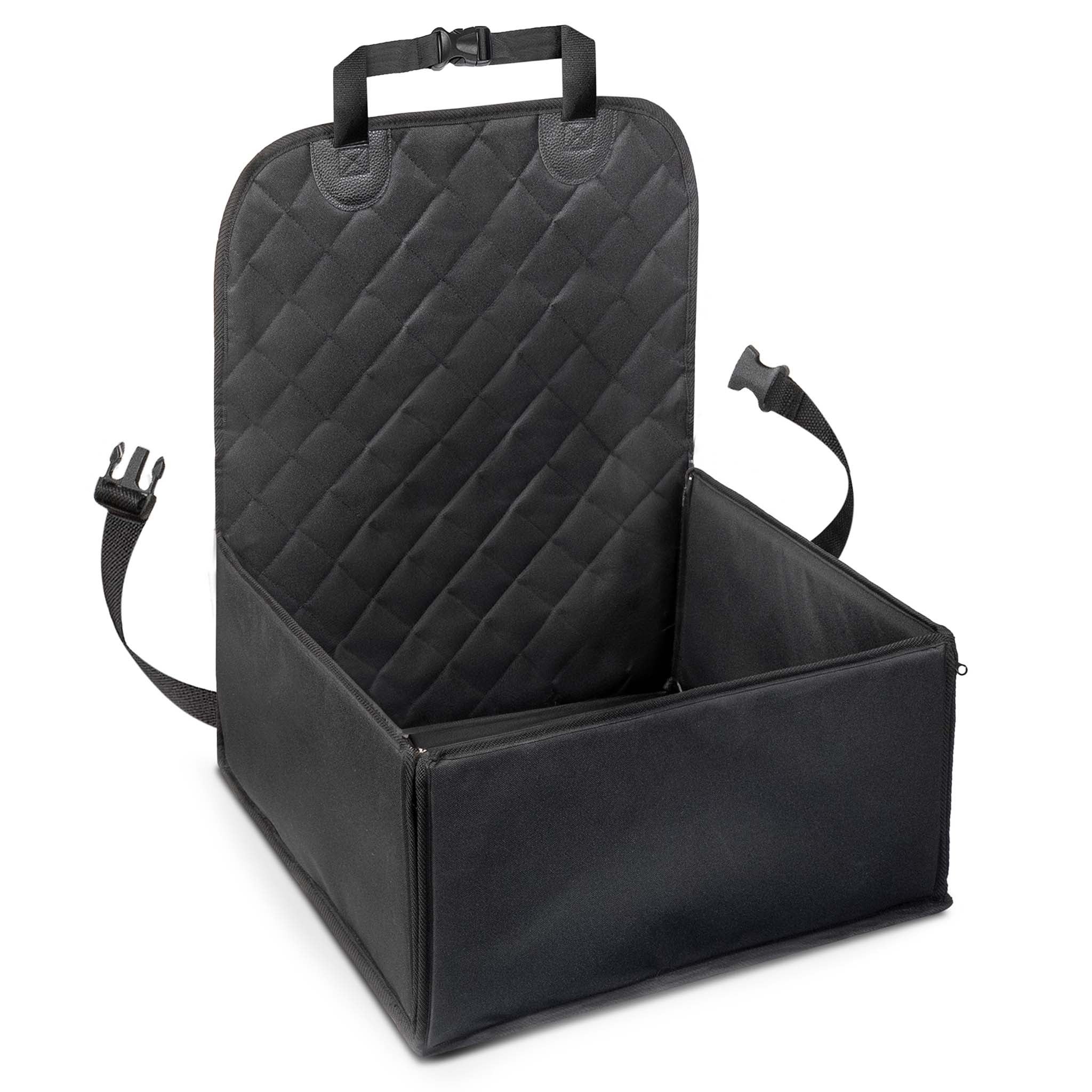 Cuscino Estensibile Per Gambe Da Auto, Sedile In Pelle E Spugna, Antiscivolo, Nero/Rosso, Universale
