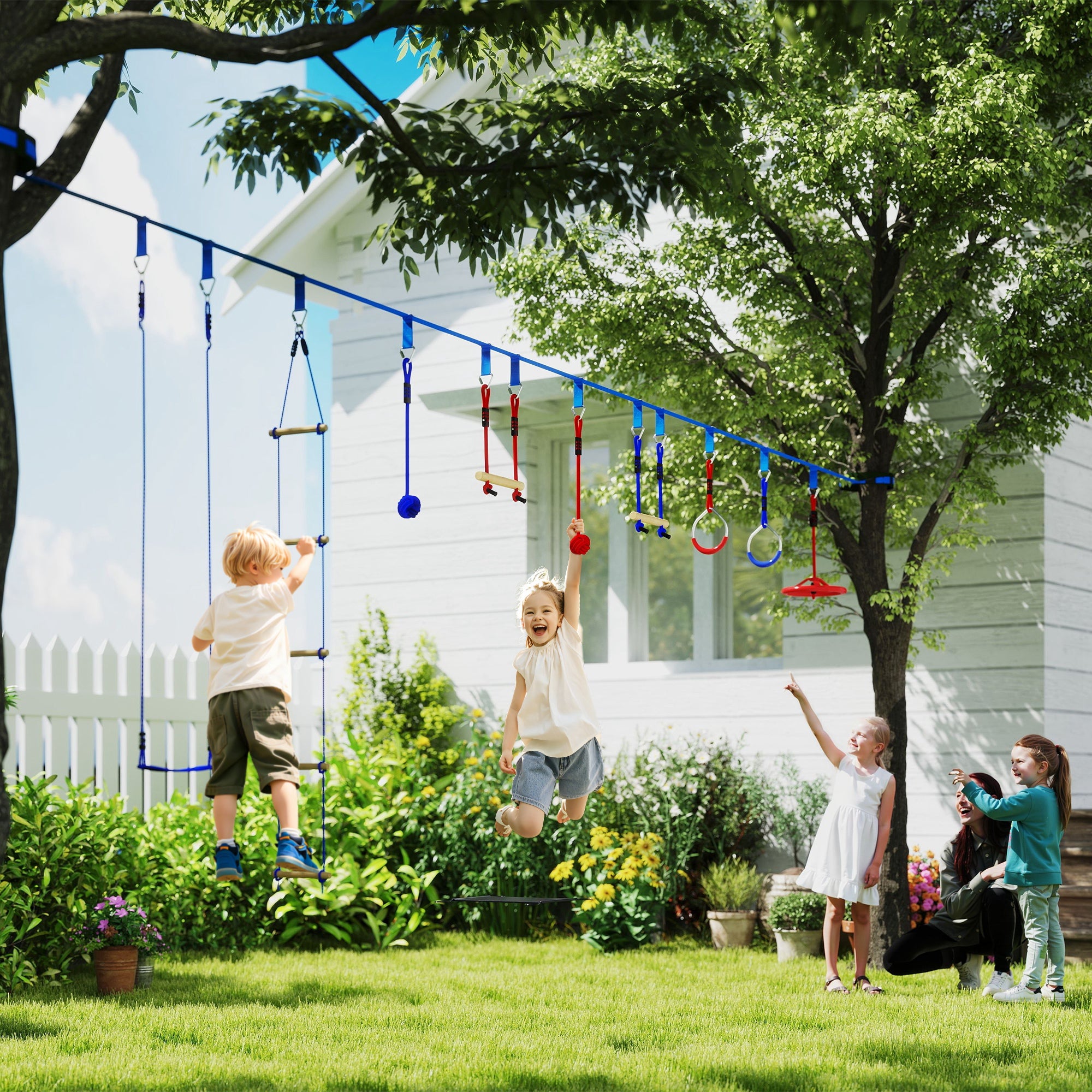 Parcours d'obstacles ninja pour enfants PP AIYAPLAY - 2