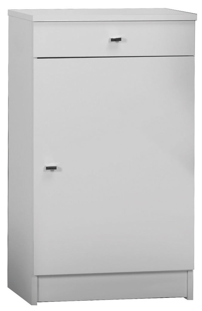 Armario 1 puerta +1 cajón 46x34x80 blanco