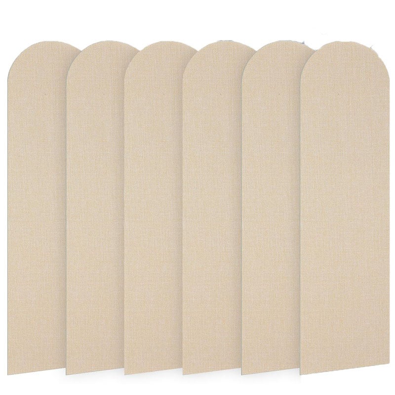 Antykolizyjny panel ścienny samoprzylepny, 12 sztuk, 60 x 15 cm, panel ścienny 3D, odpowiedni do sypialni, salonu, pokoju dziecięcego (żółty)